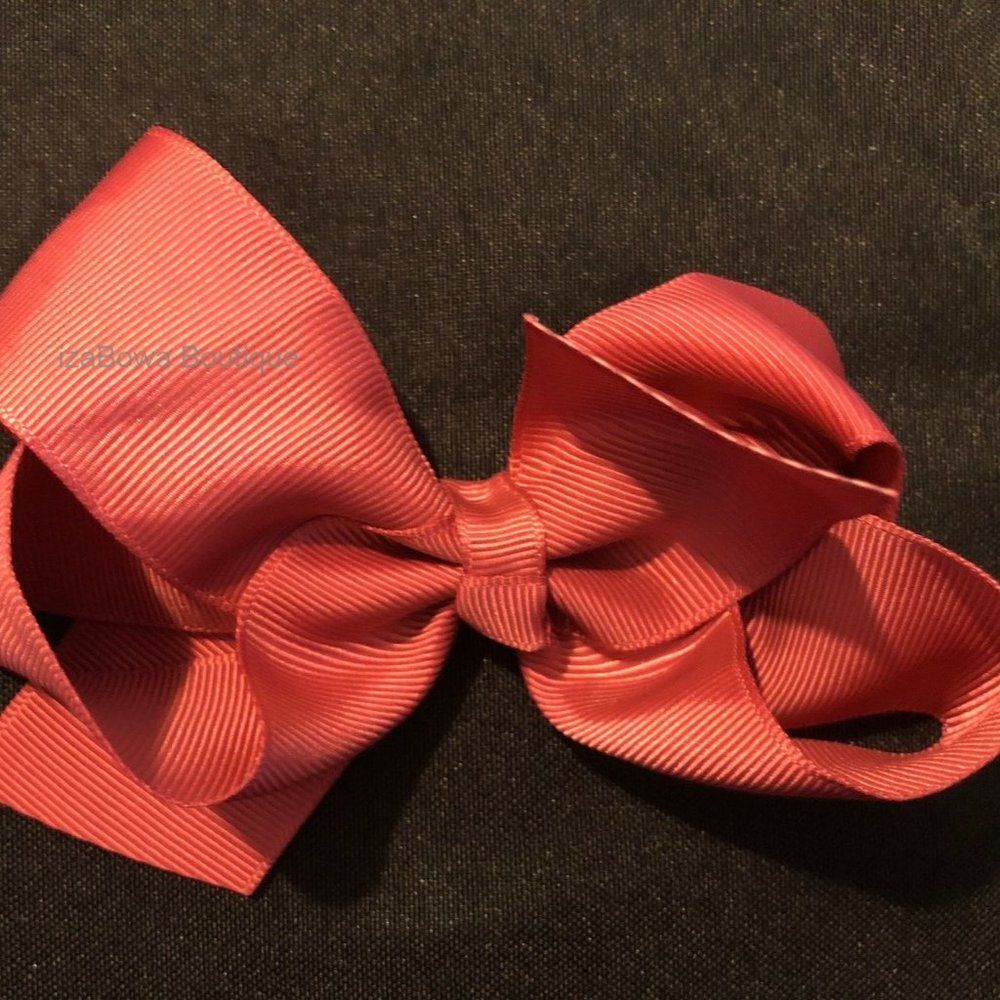 Rosewood 4" Boutique Bow   -kids-  (2)  4B2091  Handmade NWT Boutique